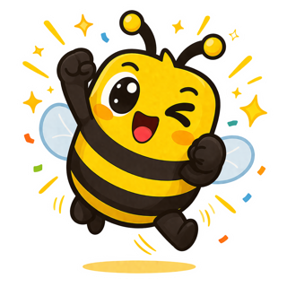 Kalori mascot celebrating